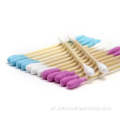 colorido swab de algodão de bambu duplo descartável